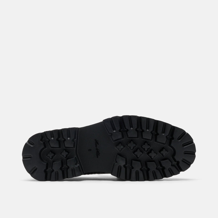 Blake Black Croc Leather Lug Bit Loafers