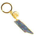 BLOSSOMS STATE METAL KEYCHAIN