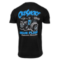 BLUE FLAME TRUCK TEE - BLACK
