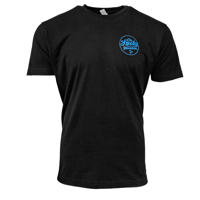 BLUE FLAME TRUCK TEE - BLACK