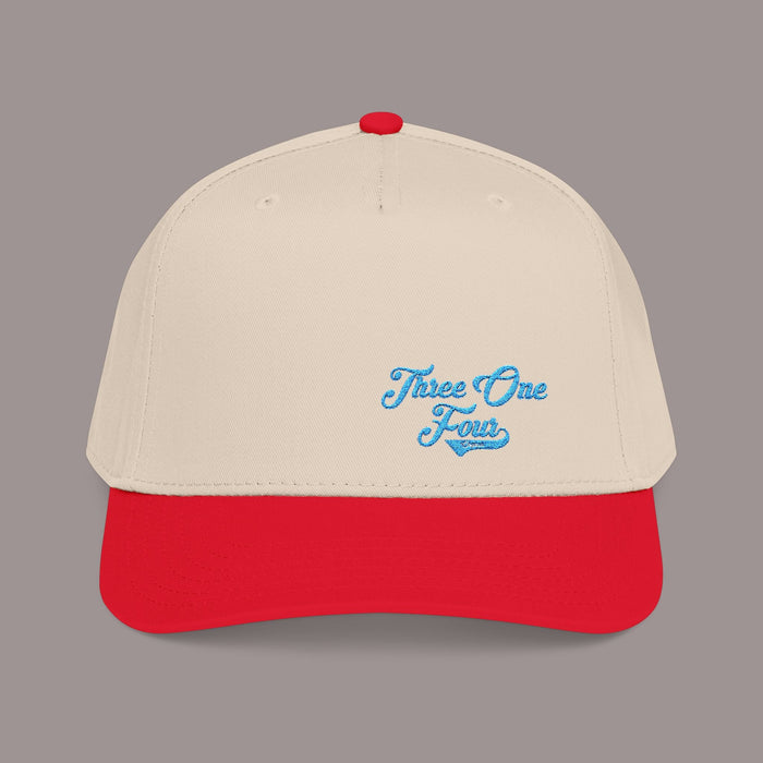 Blue Mid Profile Baseball Cap — 314 Embroidered Logo - 314 Originals