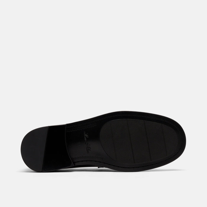 Boardwalk Black/White Patent Leather Horse-Bit Loafers