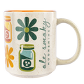 BOOZE AND BLOOMS MUG - ORANGE
