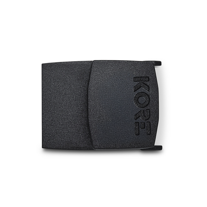 A Black Kore Essentials C1 buckle on a white background