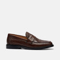 Calum Brown Bull Leather Penny Loafers