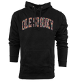 CAMO ARCH TEXT HOODIE - BLACK