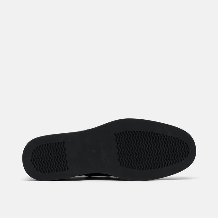 Capri Black Croc Leather Boat Shoes