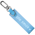 CARABINER WOVEN STRAP KEYCHAIN - LIGHT BLUE