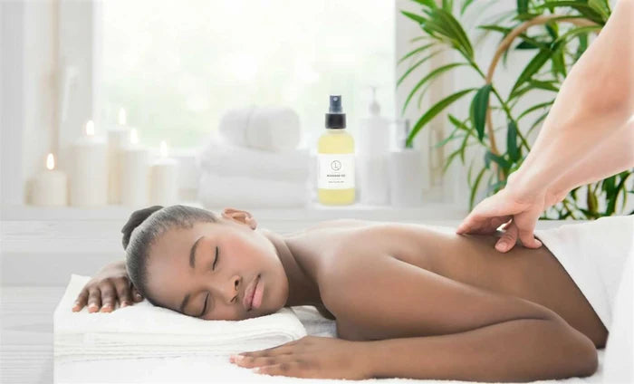 CBD - Aromatherapy Eucalyptus Massage Oil with CBD, Natural Relaxing Body Massage Oil