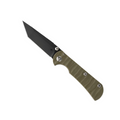Kore Essentials and TOOR Knives Ranger Green Chasm Tanto Steel Blade Folding Knife