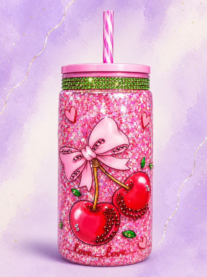 Cherries and Bows - 16 oz