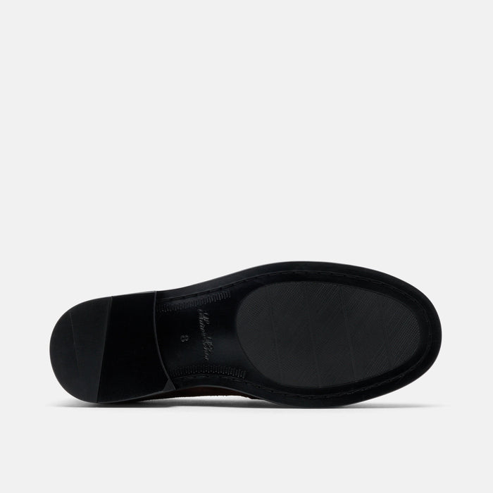 Clint Chocolate Suede Kiltie Loafers