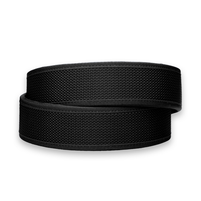 Black Kore Essentials Competition Shooting Gun Belt on a White Background