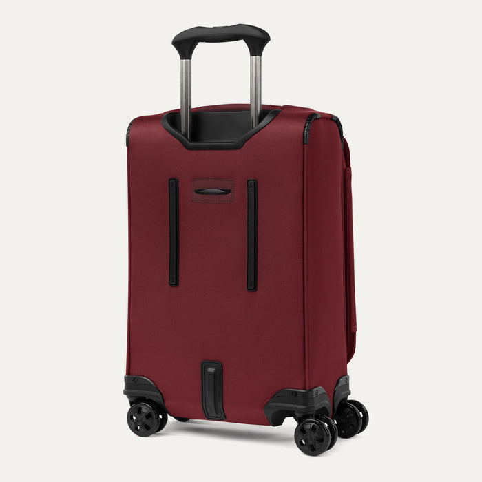 Crew™ Classic Carry-on Expandable Spinner in Rosewood Red with visible handle and wheels.