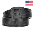 Kore Essentials Basketweave 2.25" Duty Belt with a D2 Buckle on a White Background