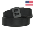 Kore Essentials Black Nylon 2.25" Duty Belt with a D2 Buckle on a White Background