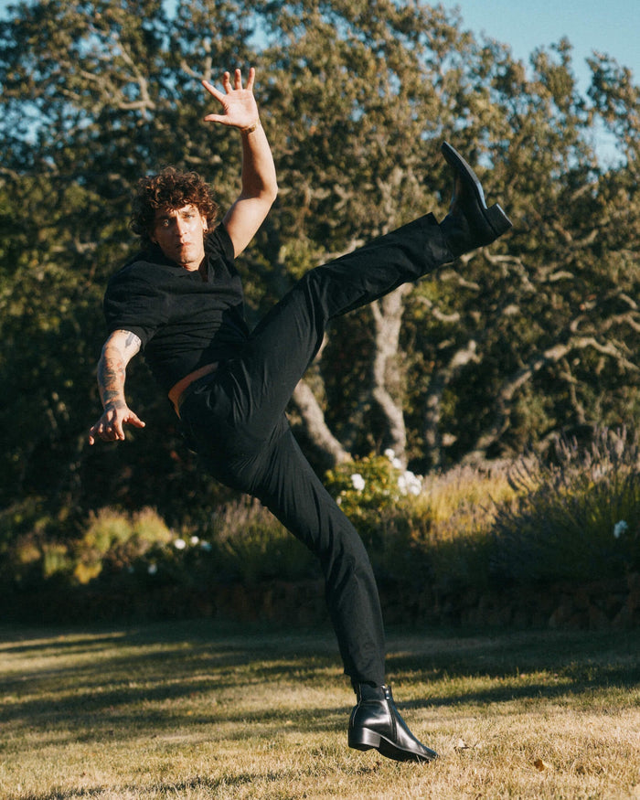 Dante Black Leather Chelsea Boots