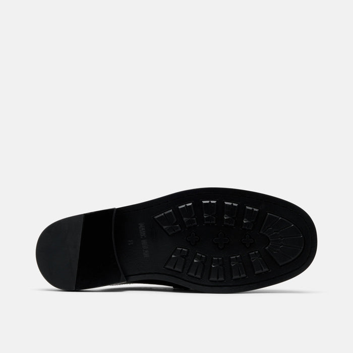 Del Mar Black Pebble Loafer Mules