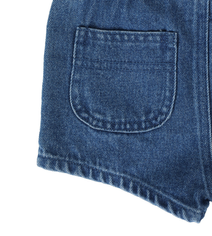 Denim Pull On Shorts - Blue Denim