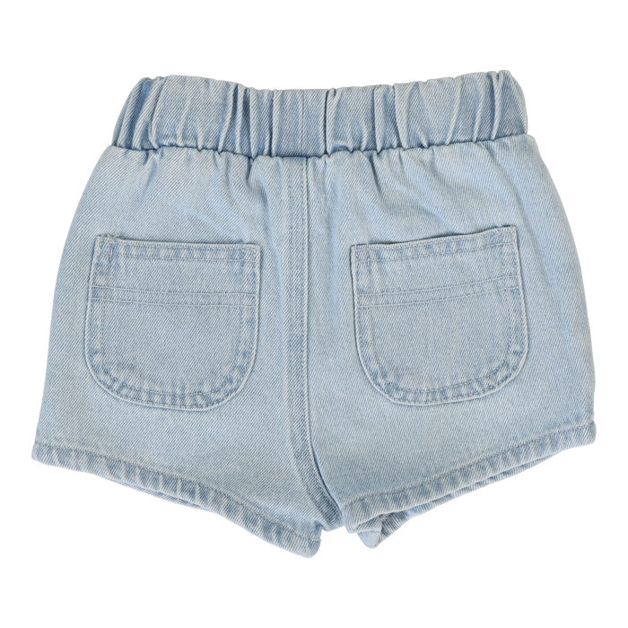 Denim Pull On Shorts - Light Denim