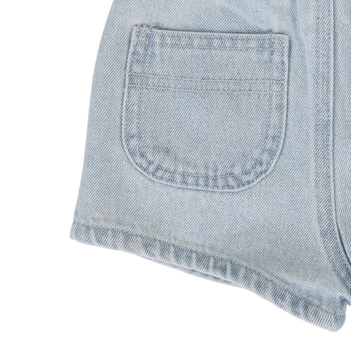 Denim Pull On Shorts - Light Denim
