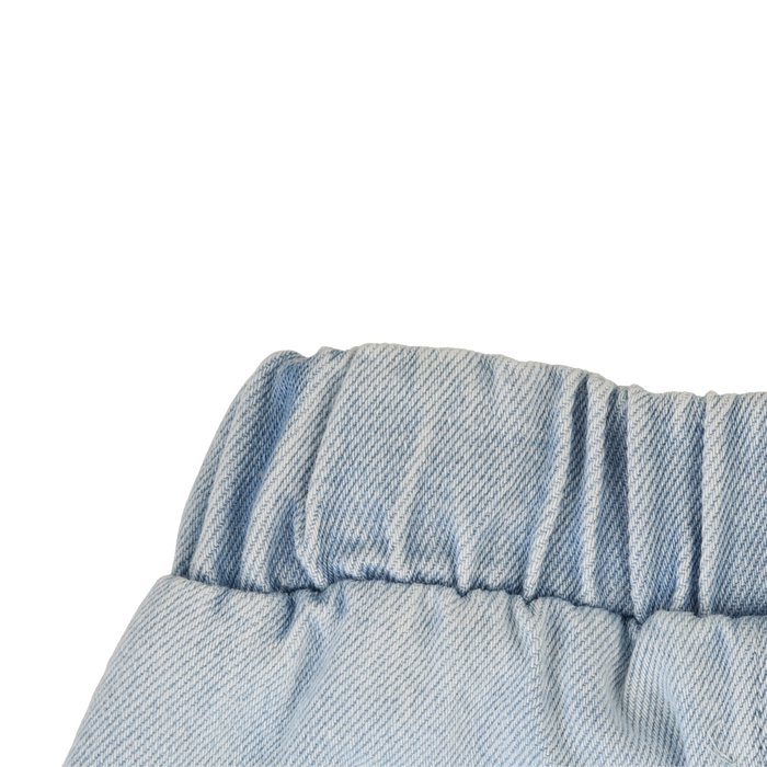 Denim Pull On Shorts - Light Denim