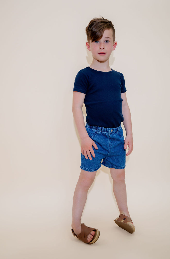 Denim Shorts - Blue Denim