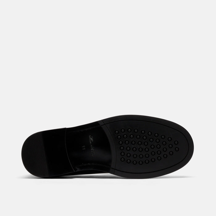 Denzel Black Calf Leather Tassel Loafers