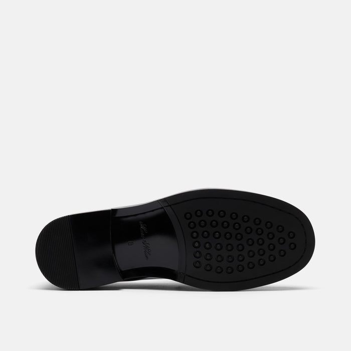 Denzel Black Patent Leather Tassel Loafers
