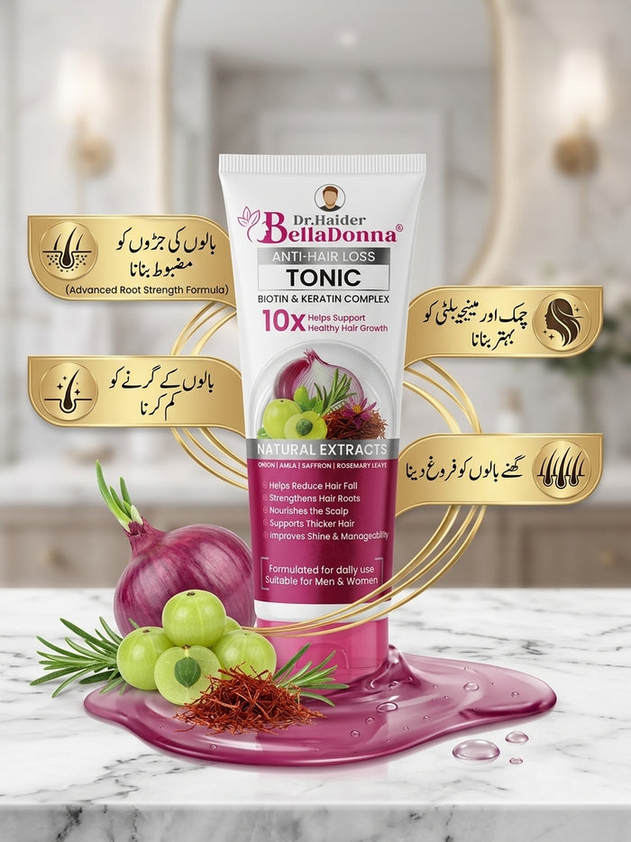 Dr. Haider Belladonna Anti-Hair Loss Tonic – Biotin & Keratin