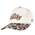 DUCK CAMO SCRIPT SNAPBACK HAT