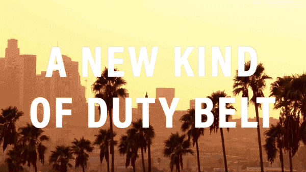 Kore Essentials Duty Belt Gif Showing the Micro-Adjustability and Exact Fit of the duty belt