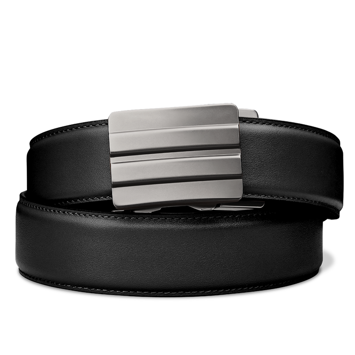 Kore Essentials Black Full Grain Leather Gun Belt with an X2 Buckle