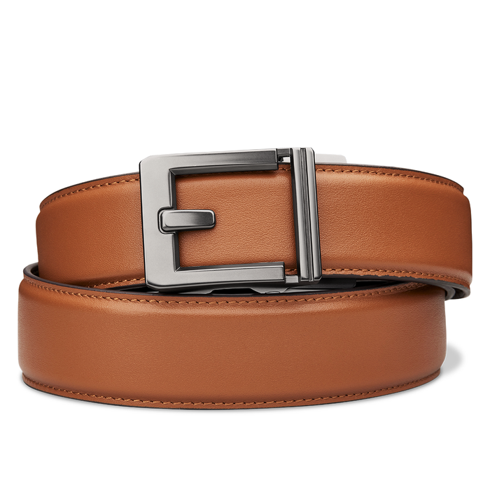Kore Essentials Tan Full Grain Leather Gun Belt with an X3 Buckle