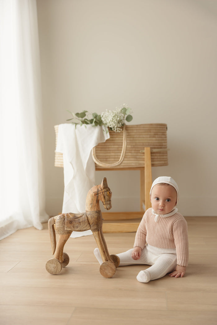 Edged Collar Layette Set