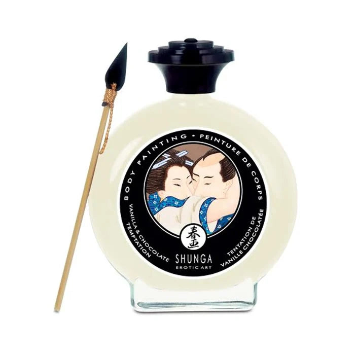 EDIBLE BODY PAINT VANILLA & CHOCOLATE TEMPTATION 3.5 OZ