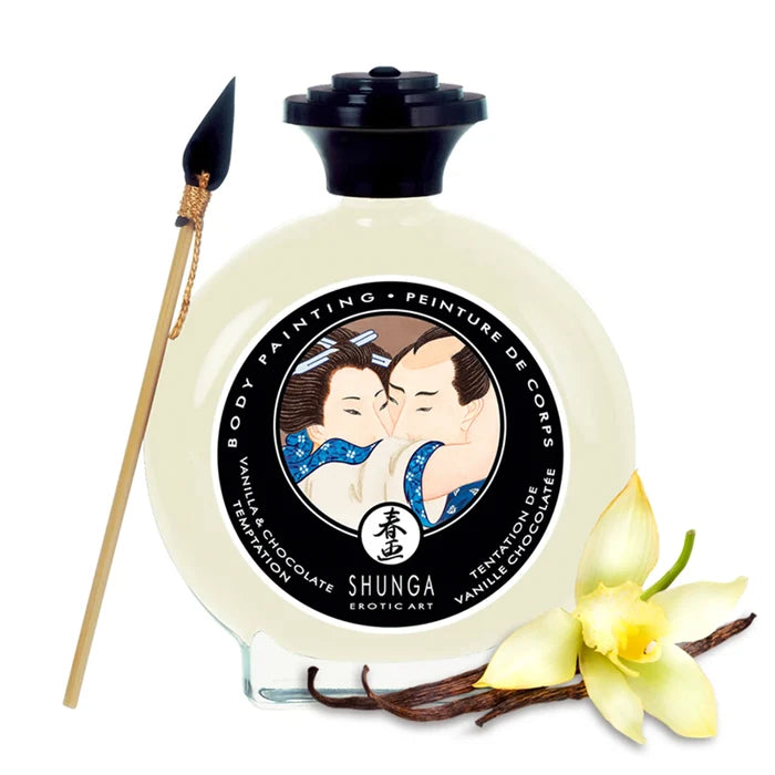 EDIBLE BODY PAINT VANILLA & CHOCOLATE TEMPTATION 3.5 OZ