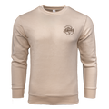 EMBROIDERED FLEECE CREWNECK - SANDSHELL