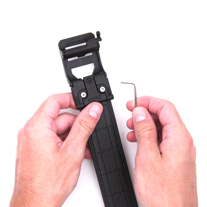 Kore Essentials Alen Key and Set Screws Included with Each Gun Belt Buckle