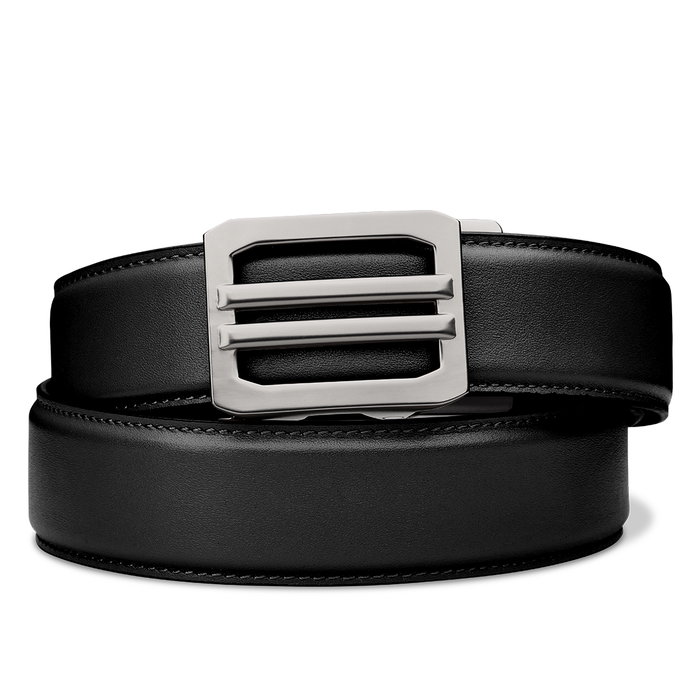 Kore Essentials Black Full Grain Leather Gun Belt with an X1 Buckle