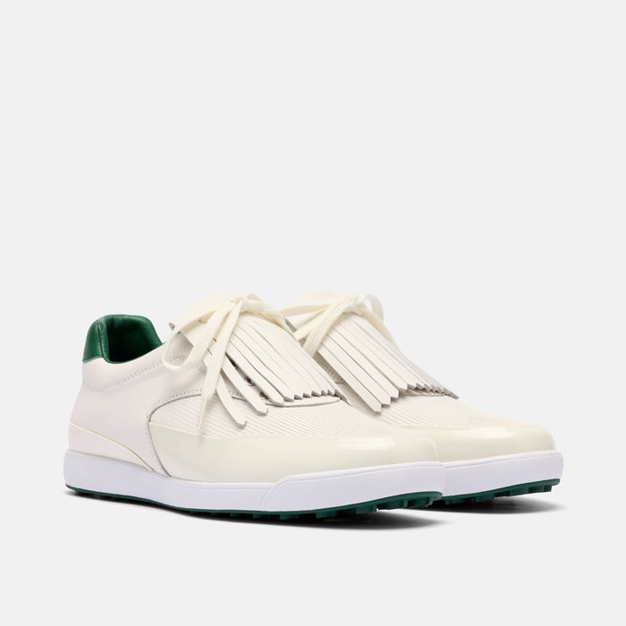 Fairway White/Cream Leather Golf Shoe