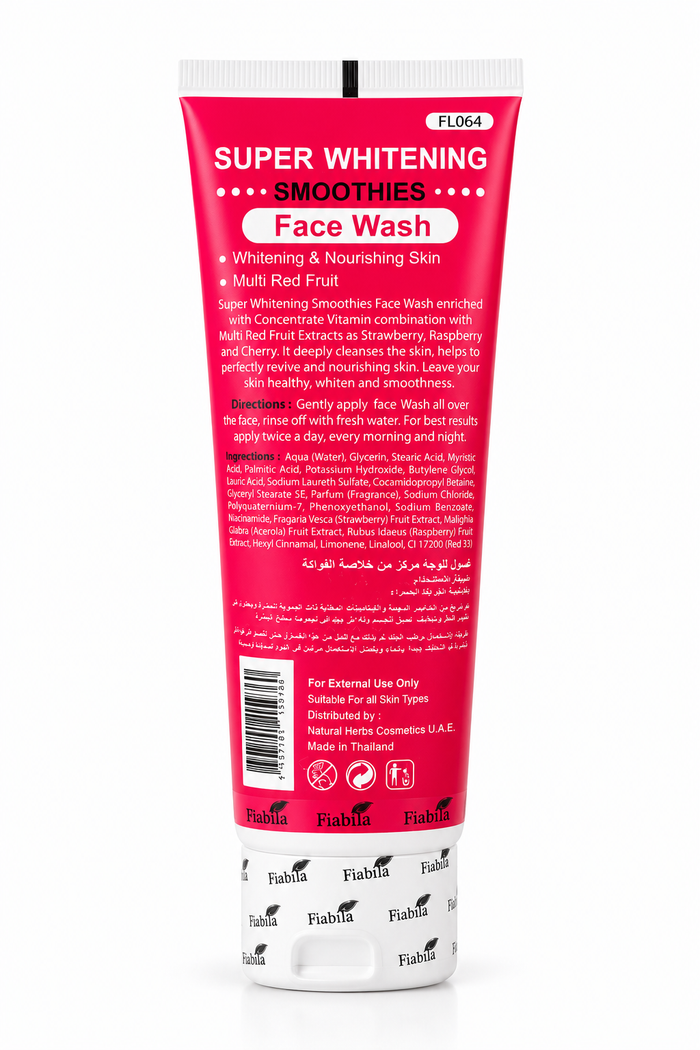 Fiabila Super Whitening Face Wash 100ml – Multi Red Fruit