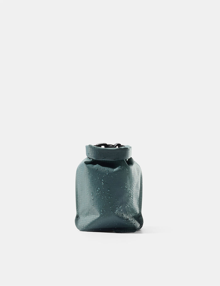 Blue-green soap bar case on a white background
