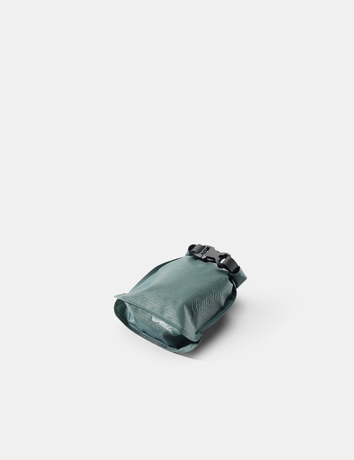 Blue-green soap bar case on a white background