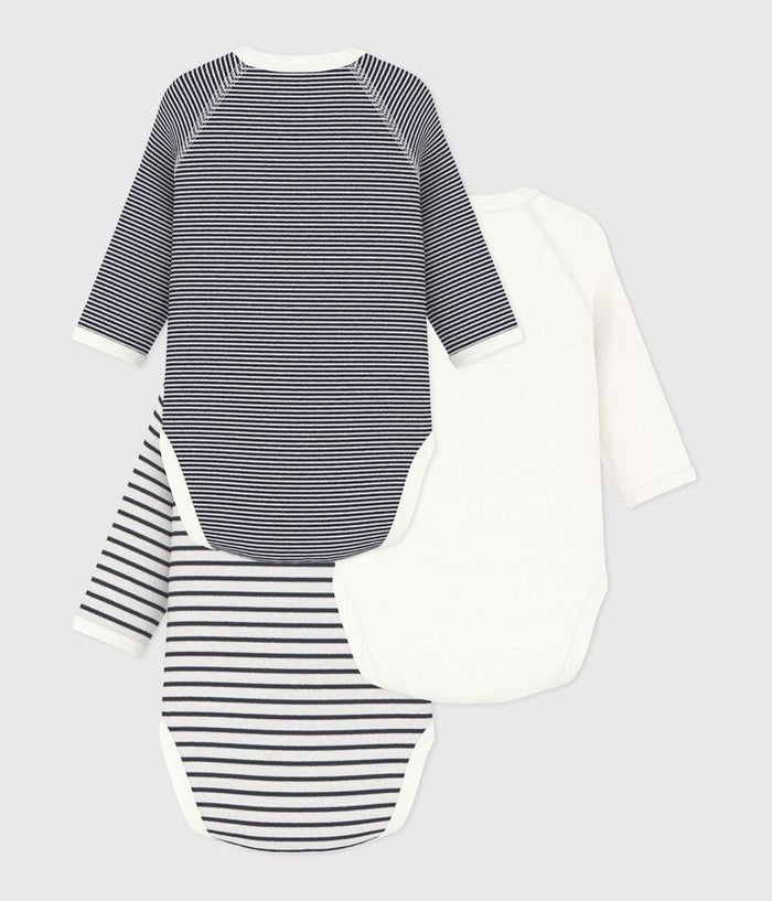 FW26 - 54219 00 WHITE NAVY BABY BODYSUITS NEWBORN SAILOR SPRING SUMMER 2026 STRIPES