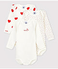 FW26 - A00BC 00 WHITE RED BABY BODYSUITS FALL WINTER 2026 HEARTS NEWBORN PERMANENTS