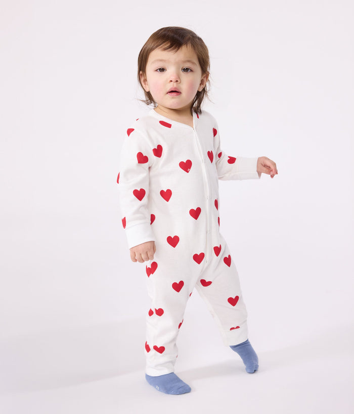 FW26 - A00E9 01 WHITE RED BABY FALL WINTER 2026 HEARTS NEWBORN