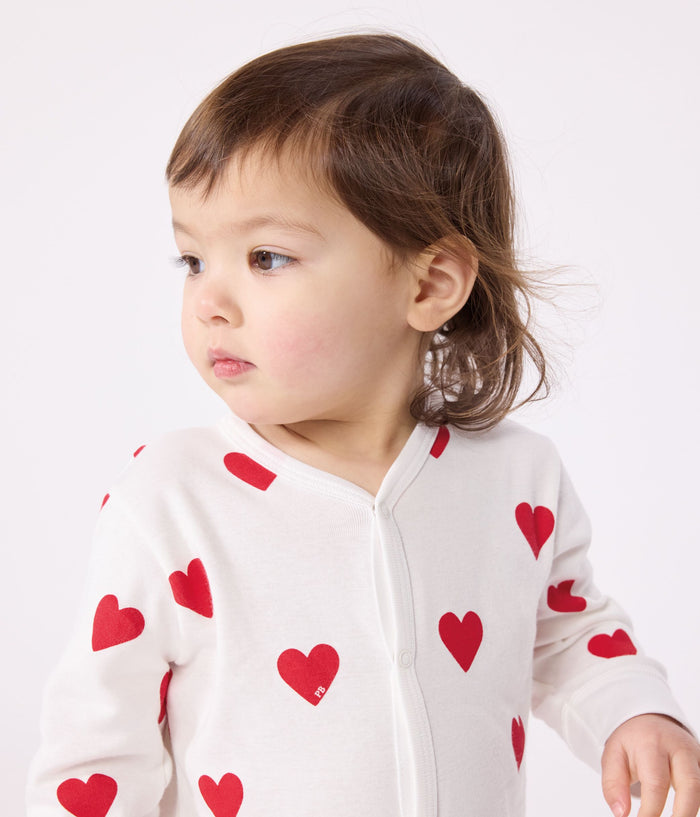 FW26 - A00E9 01 WHITE RED BABY FALL WINTER 2026 HEARTS NEWBORN