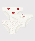 FW26 - A00FP 00 WHITE RED FALL WINTER 2026 GIRL HEARTS PERMANENTS UNDERWEAR