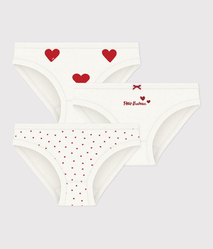 FW26 - A00FP 00 WHITE RED FALL WINTER 2026 GIRL HEARTS PERMANENTS UNDERWEAR